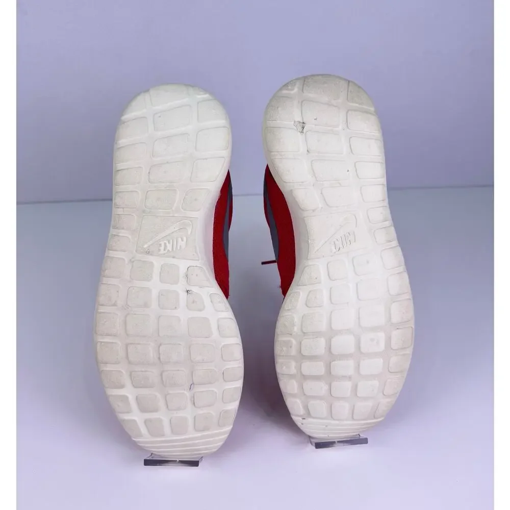 Nike Roshe One Mens Size 9 Sport Red Grey White Mesh Iconic Running Shoes
